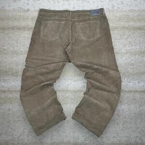 AG-ED Corduroy Pants Tan Baggy Wide Leg Fit Flat Front